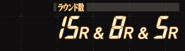 ラウンド数 15R&8R&5R